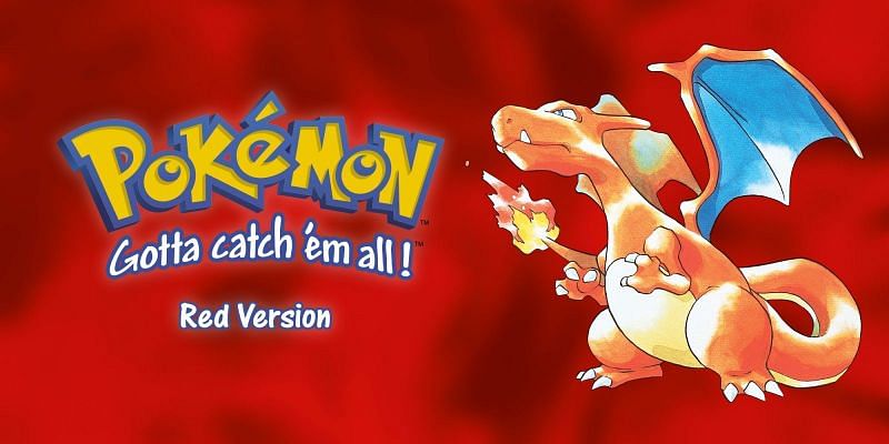 Download Red Charizard - an intimidating Pokemon Fire Type Wallpaper