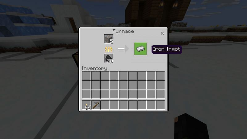 Crafting iron ingot