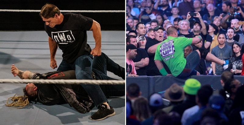 John Cena dons the nWo gear; Cena at WrestleMania 34