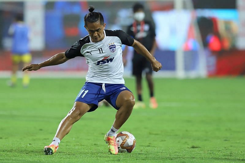 Bengaluru FC skipper Sunil Chhetri will aim for a revival of form for his team (Courtesy - ISL)