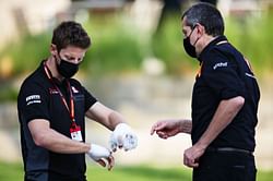 Romain Grosjean is back in a race car for the first time since his fiery F1 crash