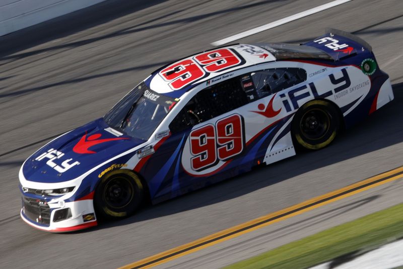 Daniel Suarez of Trackhouse Racing Team in action at NASCAR Cup Series O&#039;Reilly Auto Parts 253 At Daytona. Photo: Getty Images