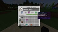 Diamond Sword repairing in Minecraft