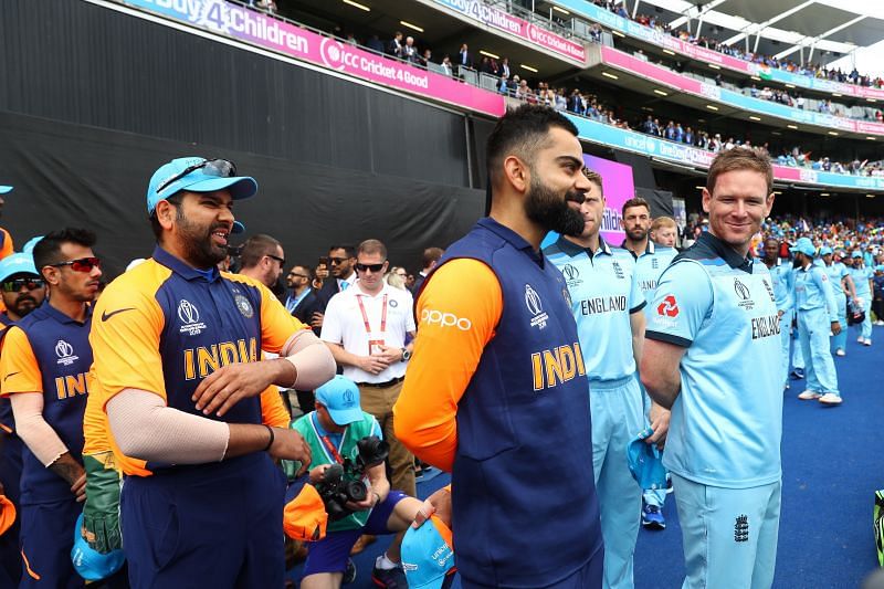 England &amp; India getting ready for an encounter.