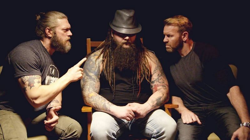 Edge, Bray Wyatt, and Christian