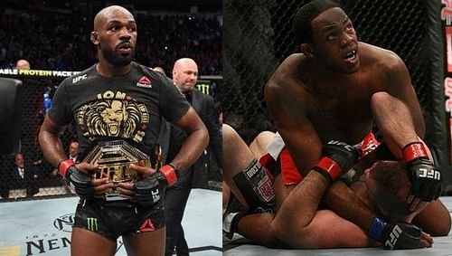 Jon Jones (left); Jon Jones (top right); Matt Hamill (bottom right)