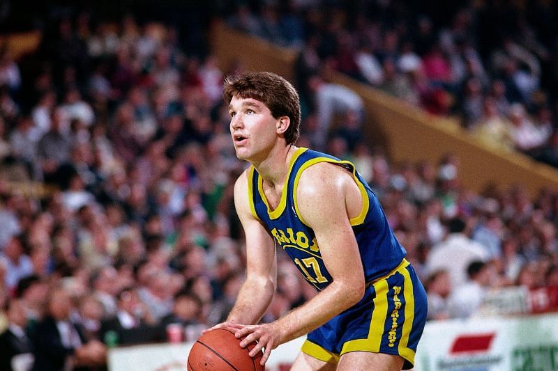 Chris Mullin with the Golden State Warriors