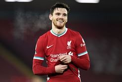Liverpool defender Andy Robertson rubbishes rumors of dressing room bust-up with Alisson Becker