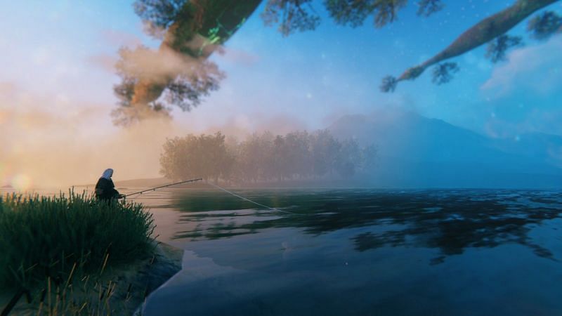 Valheim players will need a fishing rod and some bait to catch a fish in the game (Image via Valheim Game)