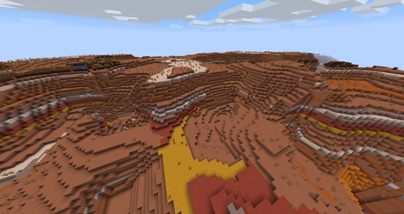 Modified badlands plateau biome