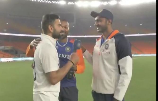 Watch: Virat Kohli's Gujarati dialogue leaves Hardik Pandya and Axar Patel in splits