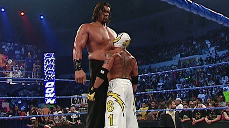 The Great Khali and Rey Mysterio