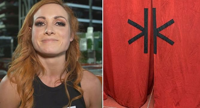 "My bad"- Becky Lynch reveals why she posted picture of a curtain during Royal Rumble