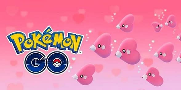 The spotlight hour that went live yesterday was the perfect time for Pokemon GO players to catch a shiny Luvdisc (Image via Niantic)