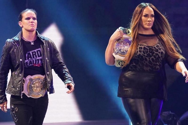 Nia Jax and Shayna Baszler in WWE