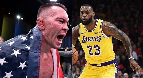 Colby Covington and LeBron James