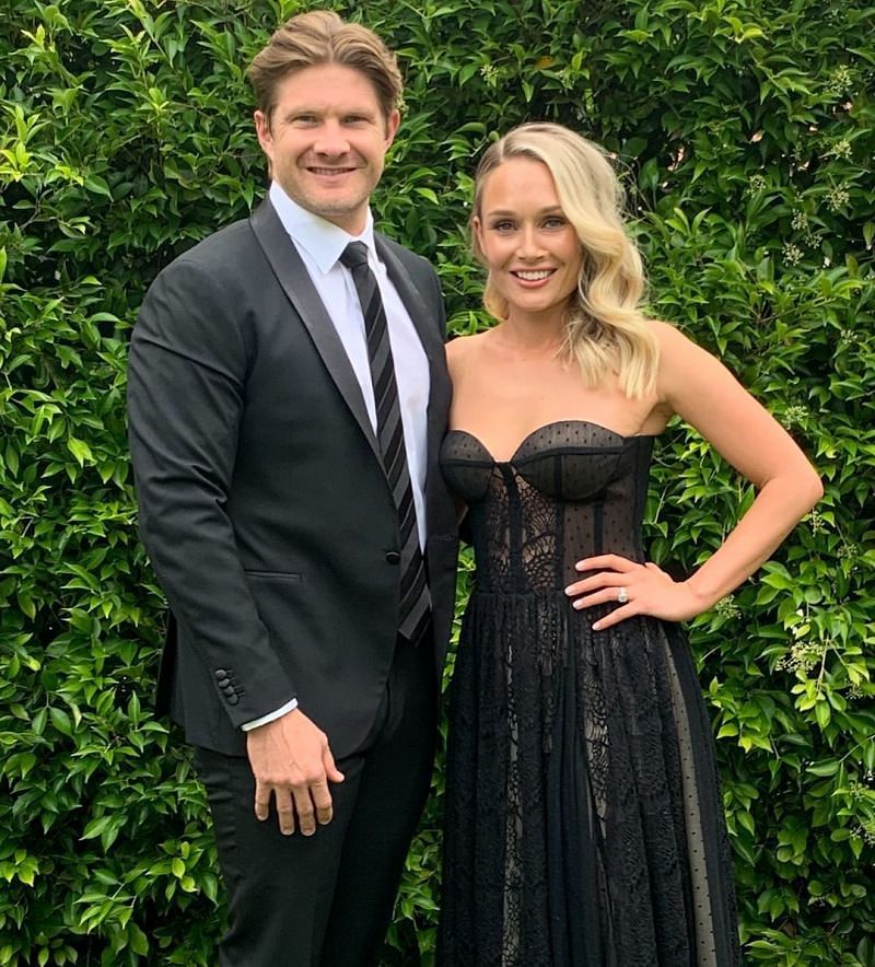 Shane Watson and his Wife