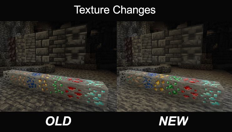 Old Snapshot vs New Snapshot (Image via Mojang Studios)