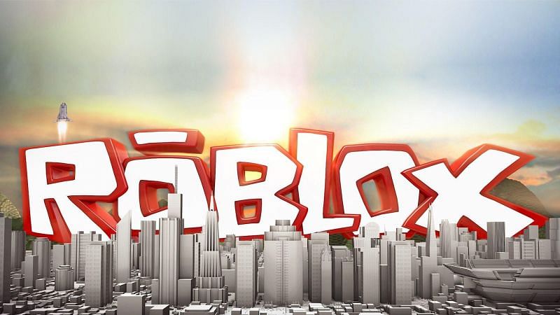 Roblox written above a cityscape. (Image via wallpapercave.com)