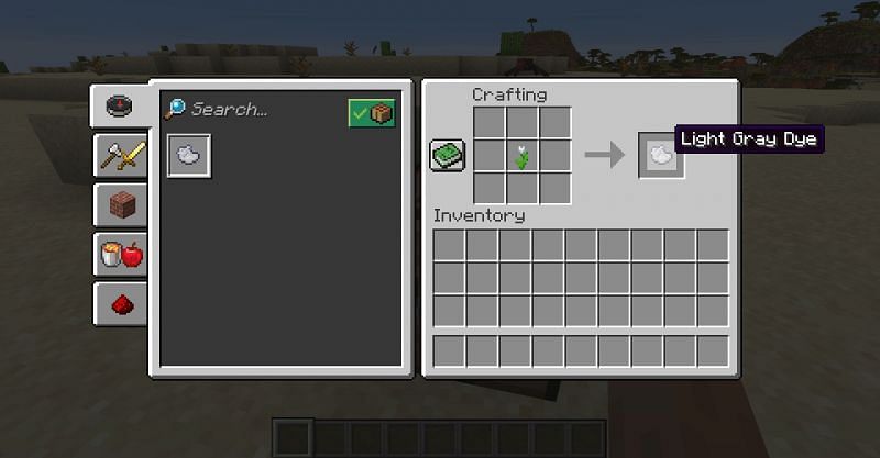 White tulips can be converted into light gray dye in Minecraft. (Image via Minecraft)