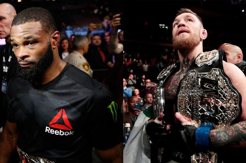 Tyron Woodley (L) and Conor McGregor (R) have a history