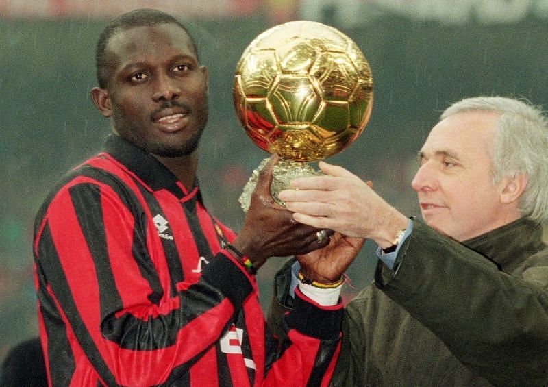 George Weah is the only African player to win the Ballon d'Or; he did so while playing for AC Milan.