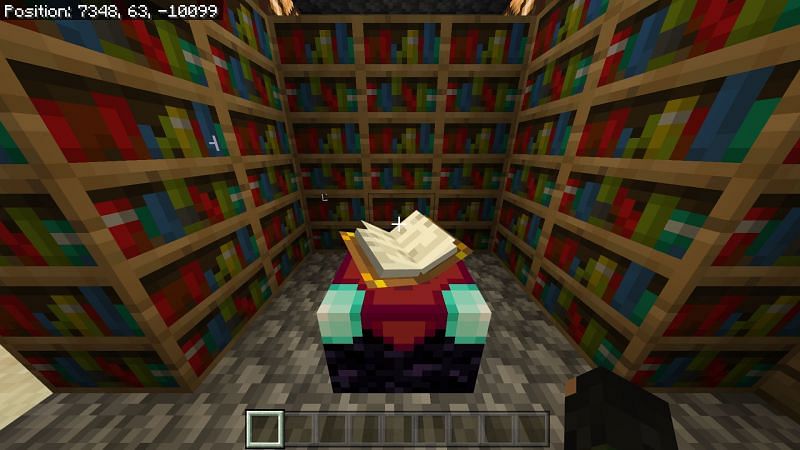Using Minecraft Bookshelf