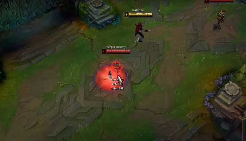 A perfectly timed Q lets Katarina bounce-off her daggers to a spot much closer than in regular conditions (Screengrab via Katlife YouTube channel- League of Legends)