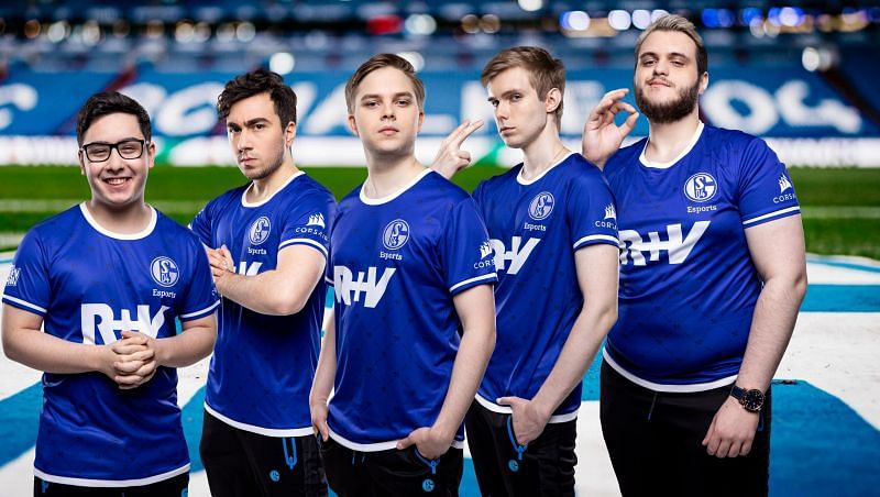Schalke 04 continued their giant-killing run at the League of Legends&#039; LEC Spring 2021 (Image via Schalke 04 Esports)