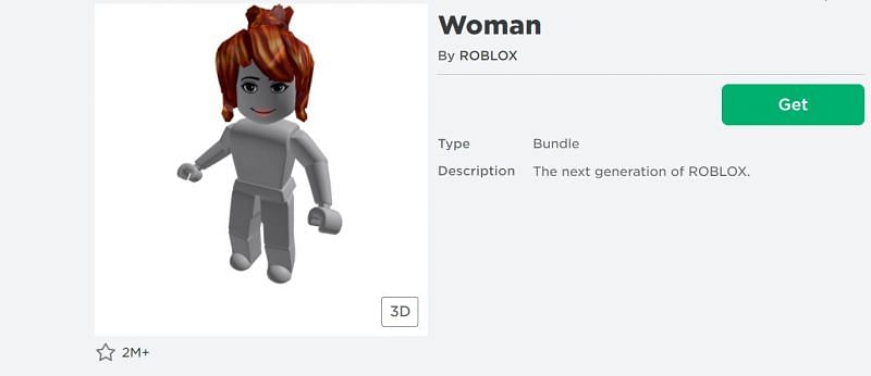 The Woman Body Parts Bundle on the Avatar Shop (Image via Roblox.com)