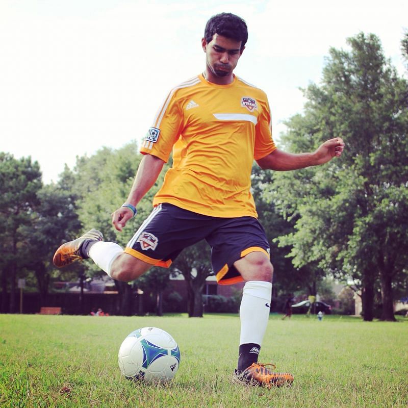 Lewis during his time with Houston Dynamo U23