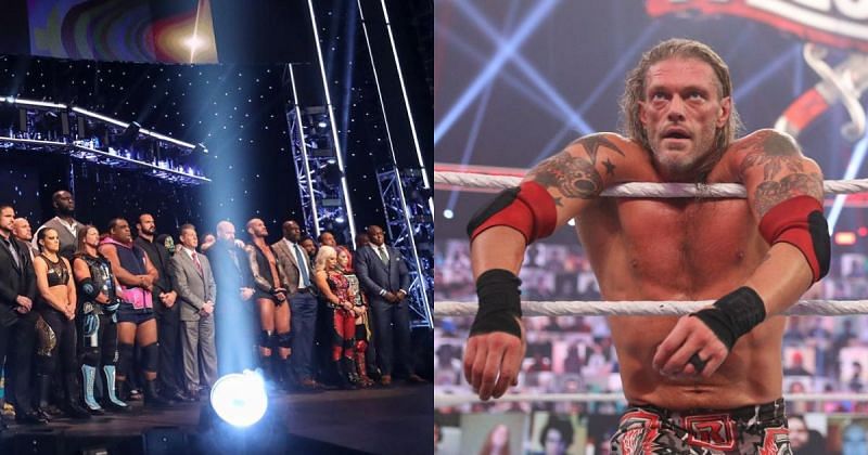 WWE Superstars and Edge.