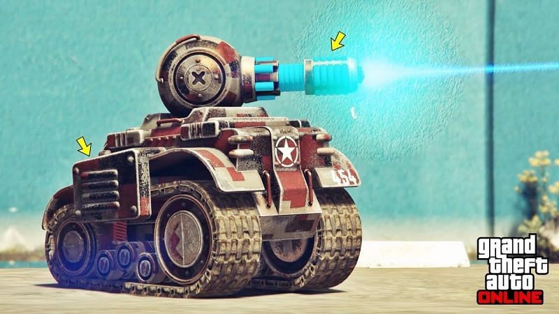 The Invade and Persuade RC Tank can be customized at Los Santos Customs (Image via CONE 11, YouTube)