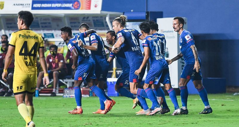 Bengaluru FC failed to hold on to a 2-0 lead over Hyderabad FC and drew 2-2 in their previous ISL match. (Image: ISL)