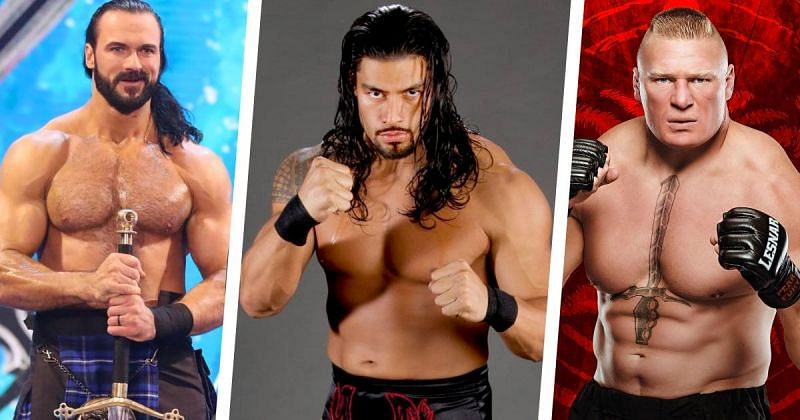 Drew McIntyre, Roman Reigns, and Brock Lesnar
