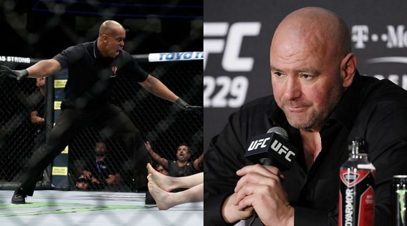 Why did Dana White criticize UFC referee Mark Smith?