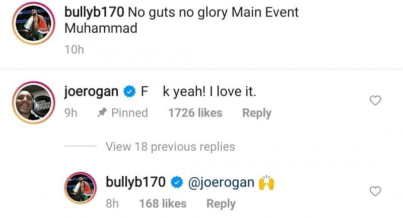 Joe Rogan's comment