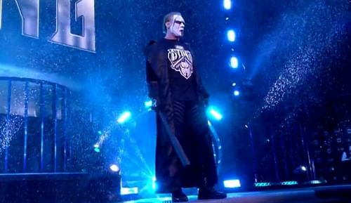 Sting made another appearance on AEW Dynamite on Wednesday night, facing off against Team Taz alone and paying the price for it.