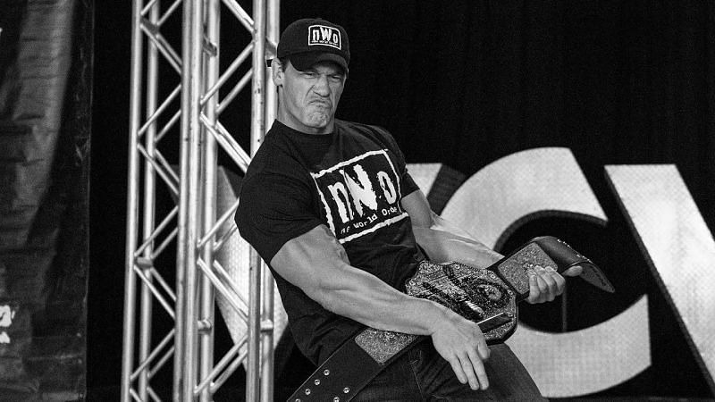 John Cena wearing the nWo gear