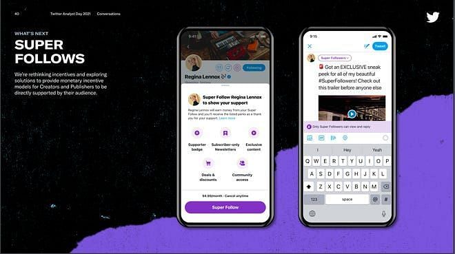 The controversial Super Follower feature (Image via Twitter)