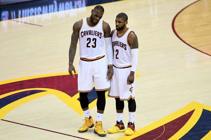 LeBron James and Kyrie Irving as teammates in Cleveland