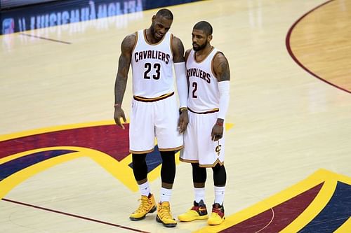 LeBron James and Kyrie Irving as teammates in Cleveland