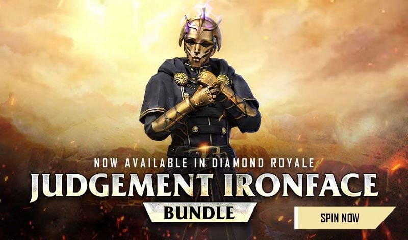 The Judgement Ironface bundle in Free Fire (Image via Free Fire India Twitter)