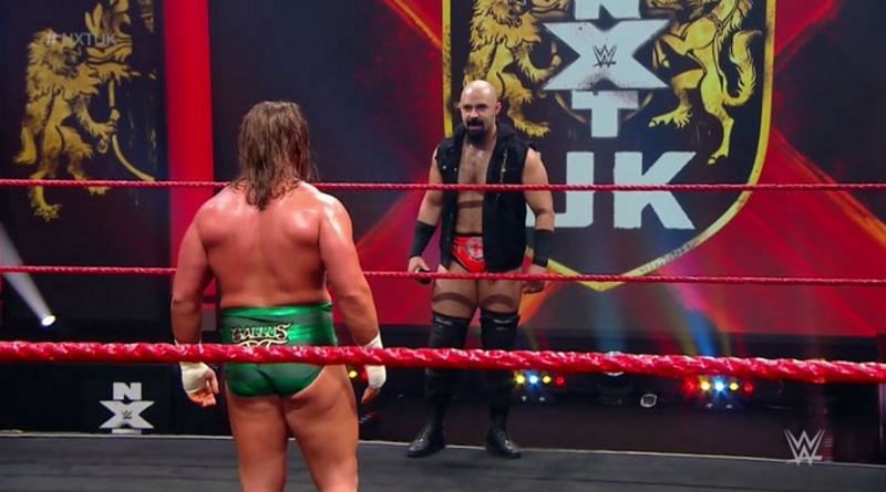 Joe Coffey and Rampage Brown had a standoff on NXT UK