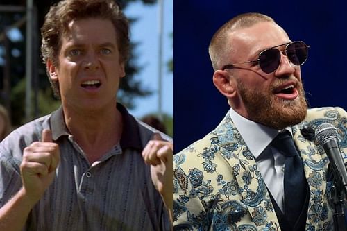 Christopher McDonald as Shooter McGavin (Left) and Conor McGregor (Right)