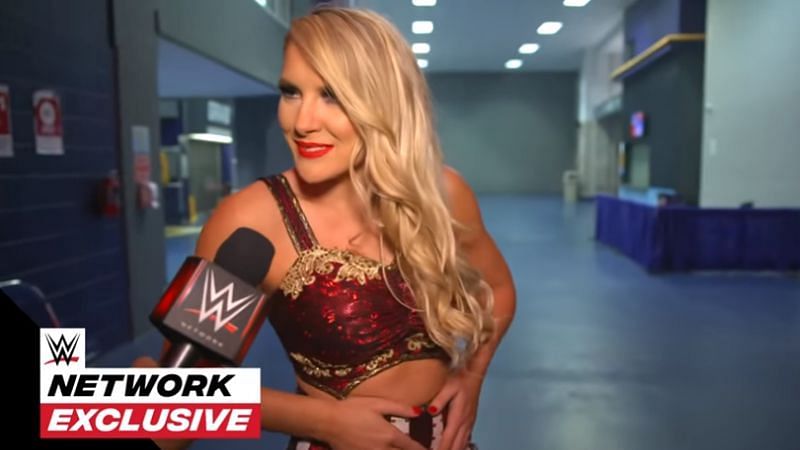 Lacey Evans spoke to a WWE reporter after WWE RAW