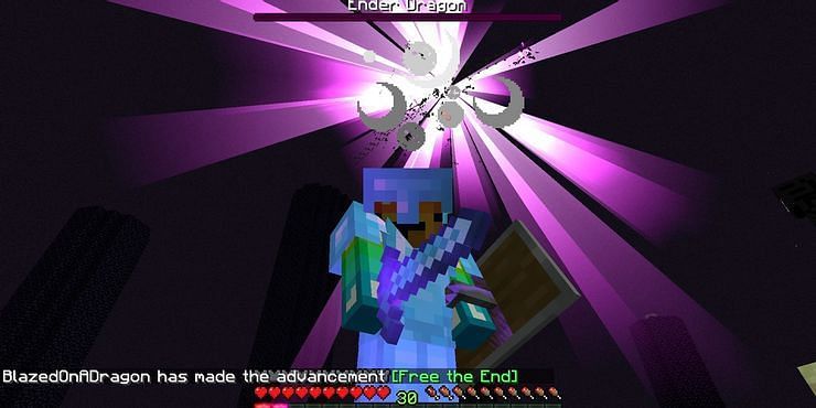 What happens in Minecraft after defeating the Ender Dragon