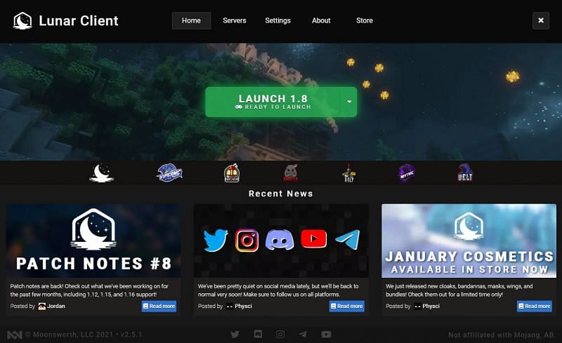 minecraft client lunar