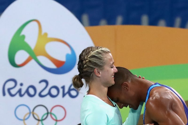 Ashton Eaton and Brianne Theisen-Eaton Chris Adcock and Gabby Adcock