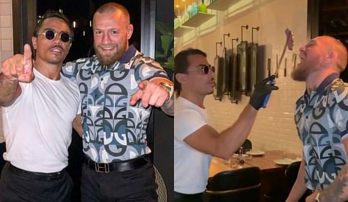 Salt Bae and Conor McGregor. Picture available at https://www.instagram.com/nusr_et/